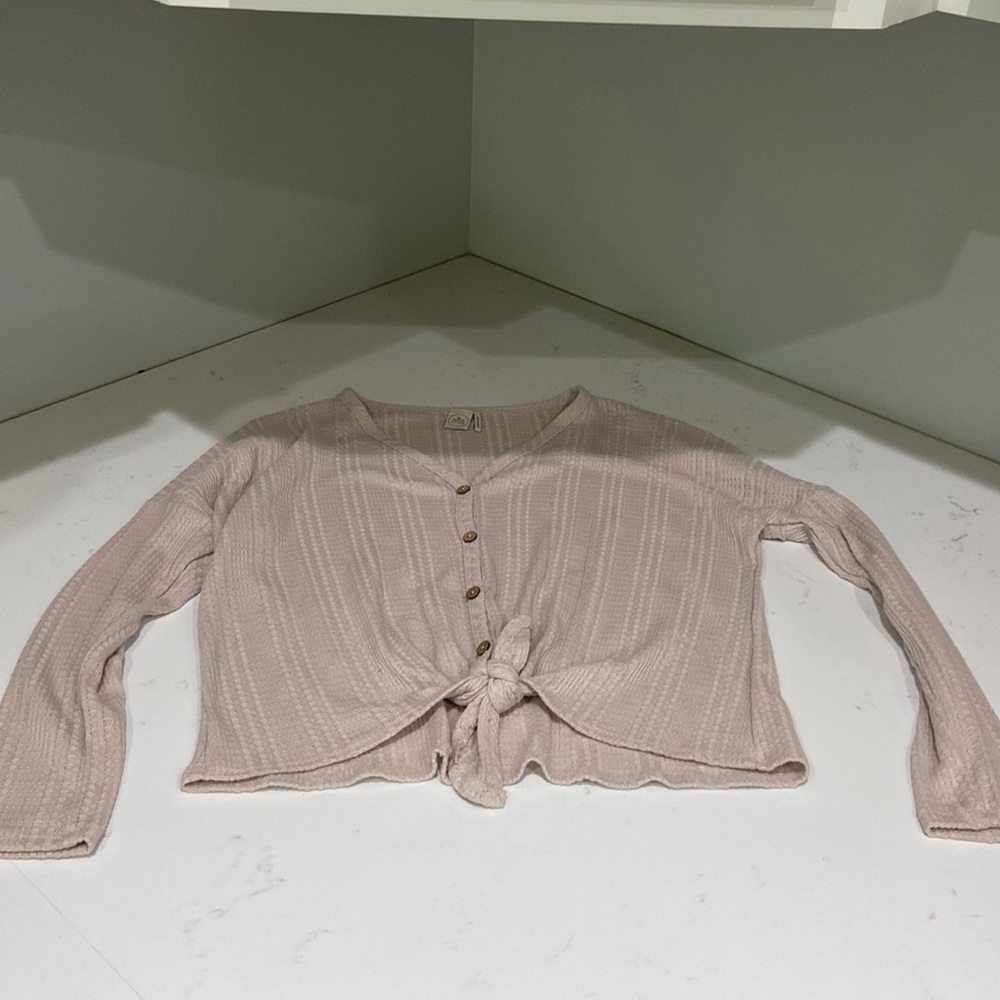 Paper Crane Medium Blush Colored Button Down With… - image 1